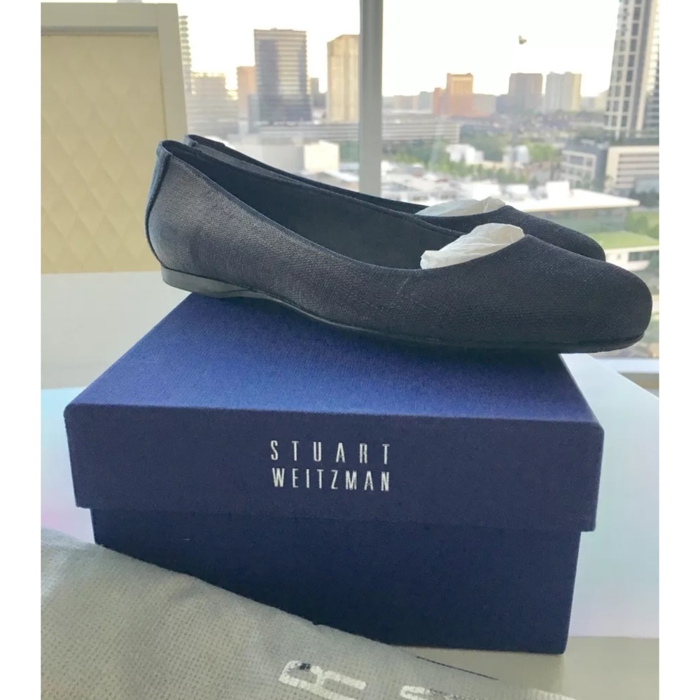 $395 Stuart Weitzman Blue Ballet Flats Sz.6.5M